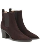 Gianvito Rossi Romney 70 Suede Ankle Boots