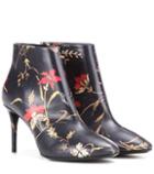 Balenciaga Printed Leather Ankle Boots