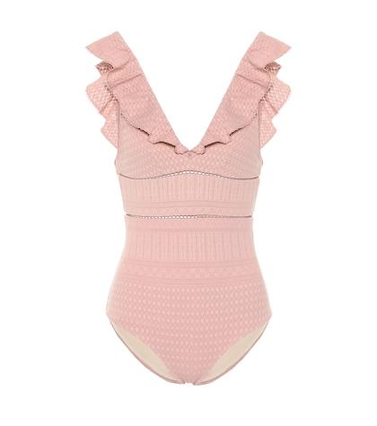 Jonathan Simkhai Ruffled One-piece Swimsuit