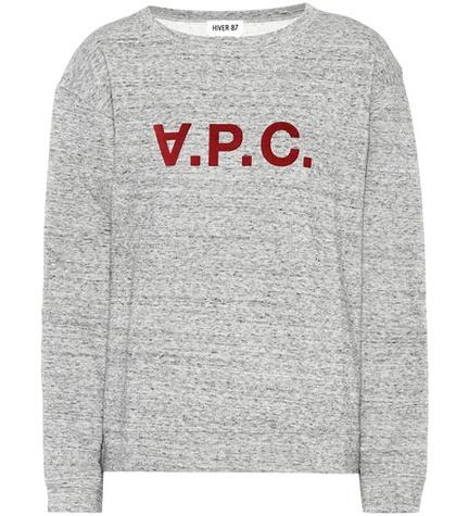 A.p.c. Printed Cotton Sweatshirt