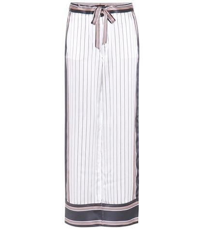Lisa Marie Fernandez Avery Striped Silk Trousers