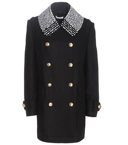 Chlo Charles Wool-blend Coat With Embellished Collar