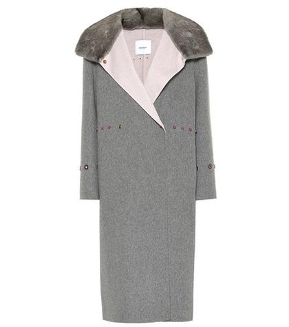 Agnona Fur-trimmed Cashmere Coat