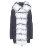 Mr & Mrs Italy Midi Fur-lined Cotton Parka