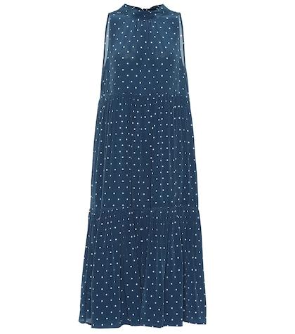 Asceno Dotted Silk Crêpe Midi Dress