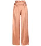 Edun Wide-leg Satin Twill Trousers