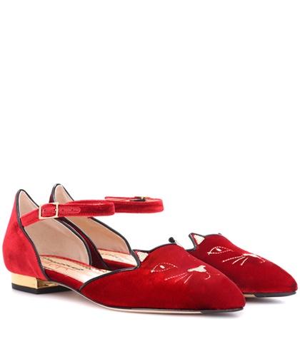 Charlotte Olympia Mid-century Kitty D'orsay Ballerinas