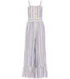 See By Chlo Striped Cotton-blend Jumpsuit