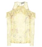 Preen By Thornton Bregazzi Ana Printed Silk-blend Top