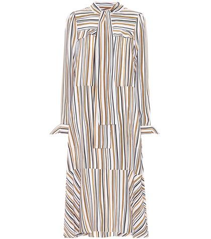 Dorothee Schumacher Offbeat Lines Silk Dress