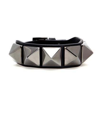 Valentino Valentino Garavani Rockstud Leather Bracelet