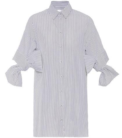 Victoria Victoria Beckham Bow-sleeved Cotton Shirt