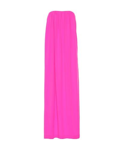 Calvin Klein 205w39nyc Wool Strapless Column Gown