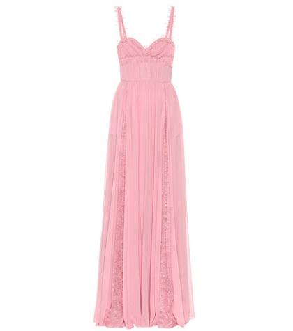 Elie Saab Silk-blend And Lace Gown