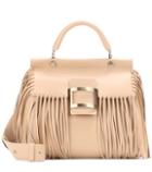 Roger Vivier Fringed Leather Shoulder Bag