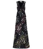 Chlo Fil Coupé Silk Maxi Dress