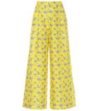 Gl Hrgel Floral Linen Wide-leg Pants