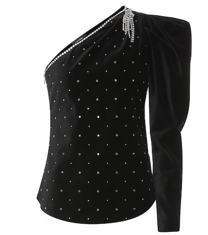 Isabel Marant Zeke Embellished Velvet Top