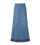 See By Chlo Pleated Denim Skirt