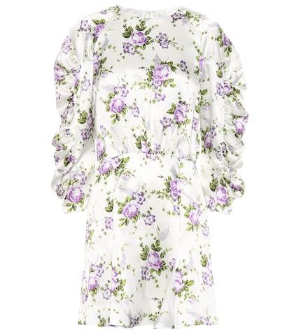 Les Rveries Floral Silk Minidress