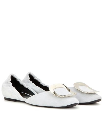 Nicholas Kirkwood Chips Suede Ballerinas
