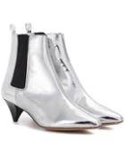 Isabel Marant Dawell Metallic Leather Ankle Boots