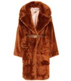 N21 Belted Faux Fur Coat