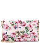 Dolce & Gabbana Floral-printed Leather Shoulder Bag