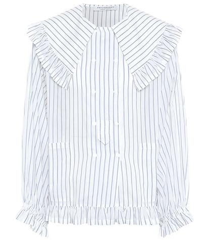 Philosophy Di Lorenzo Serafini Ruffled Cotton And Silk Shirt