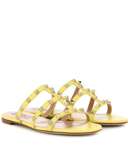Dolce & Gabbana Valentino Garavani Rockstud Leather Sandals
