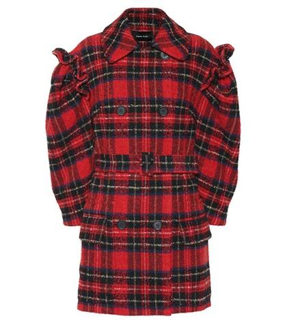 Simone Rocha Checked Wool-blend Coat