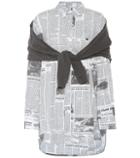 Balenciaga Sweater-detail Printed Shirt