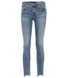 Moncler The Prima Ankle Mid-rise Skinny Jeans