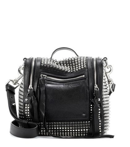 Mcq Alexander Mcqueen Embellished Leather Shoulder Bag
