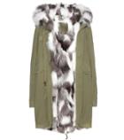 Mr & Mrs Italy Army Parka With Fur Lining And Trim