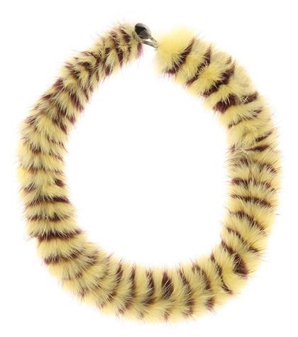Mary Katrantzou Twisted Fur Choker