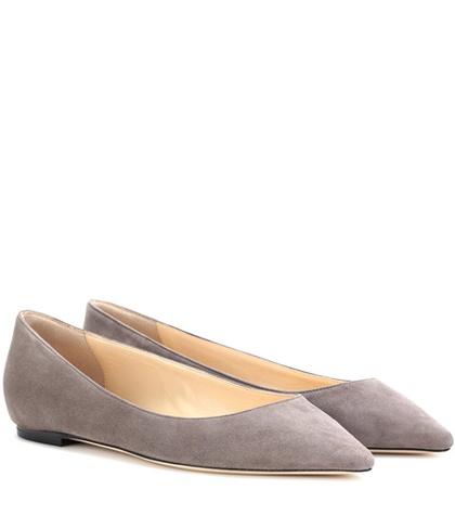 Jimmy Choo Exclusive To Mytheresa.com – Romy Flat Suede Ballerinas