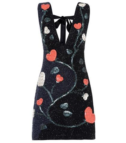 Ganni Benson Embellished Minidress