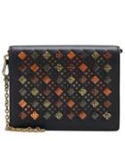 Bottega Veneta Snakeskin And Leather Clutch