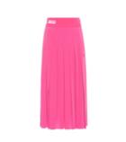 Fendi Silk Crêpe De Chine Midi Skirt