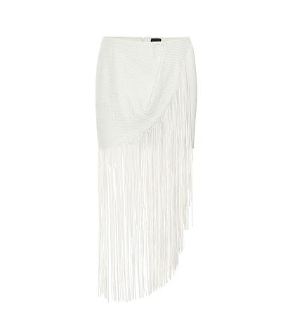 Magda Butrym London Fringed Leather Skirt