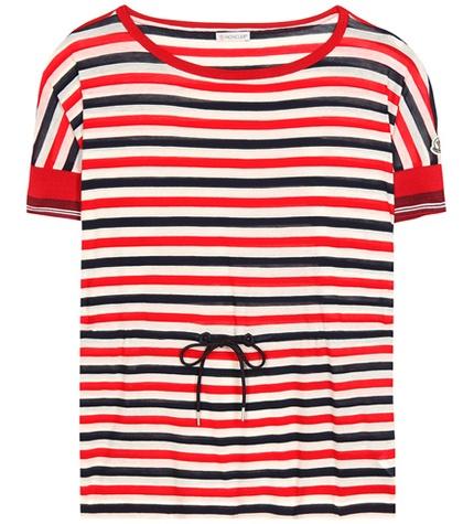 Moncler Striped Cotton Top