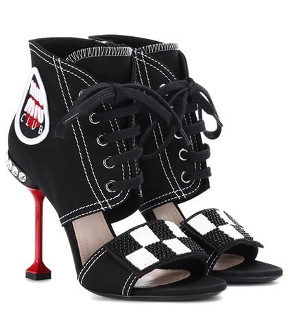 Y-3 Embellished Denim Sandals