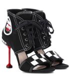 Y-3 Embellished Denim Sandals