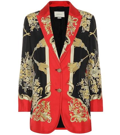 Gucci Printed Silk Blazer