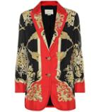 Gucci Printed Silk Blazer