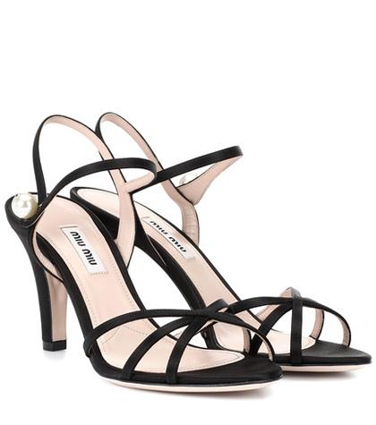 Helmut Lang Satin Sandals