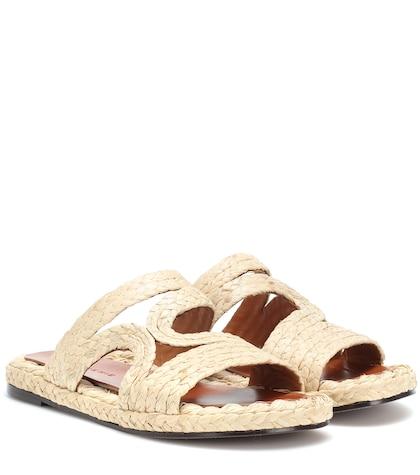 Acne Studios Aura Raffia Sandals