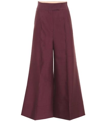 Roksanda Wool And Silk Wide-leg Trousers