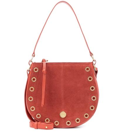 Roger Vivier Medium Kriss Leather Shoulder Bag